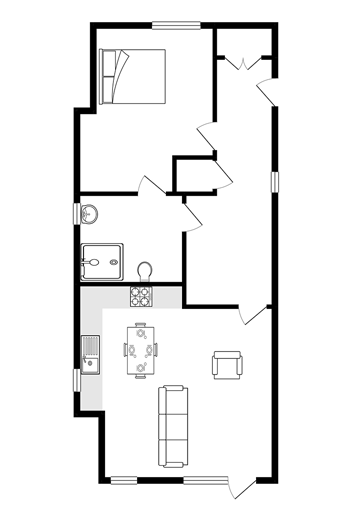 Apartment 1 floor plan