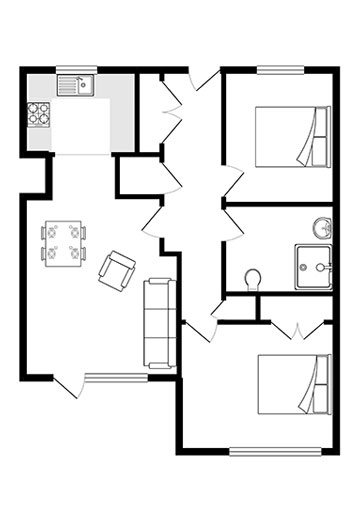 Apartment 3 floor plan