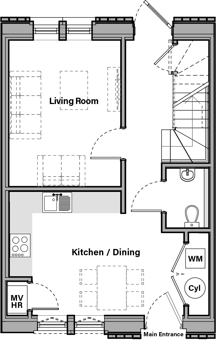 Aquila North ground floor plans