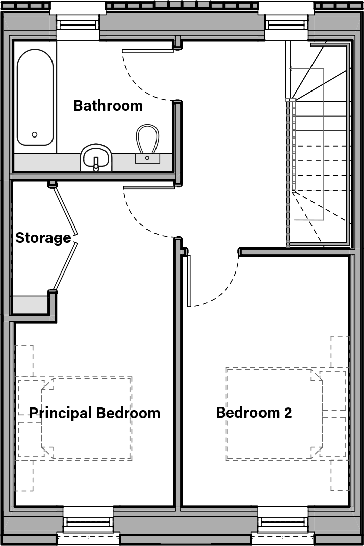 Aquila south first floor plans