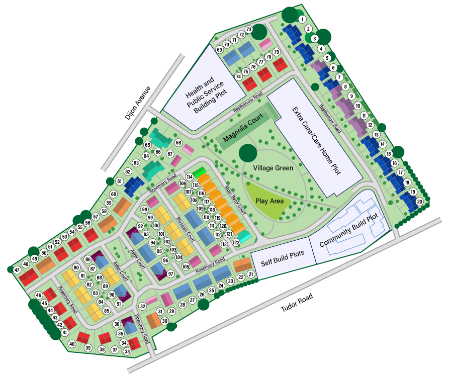 Lowfield Green site map small