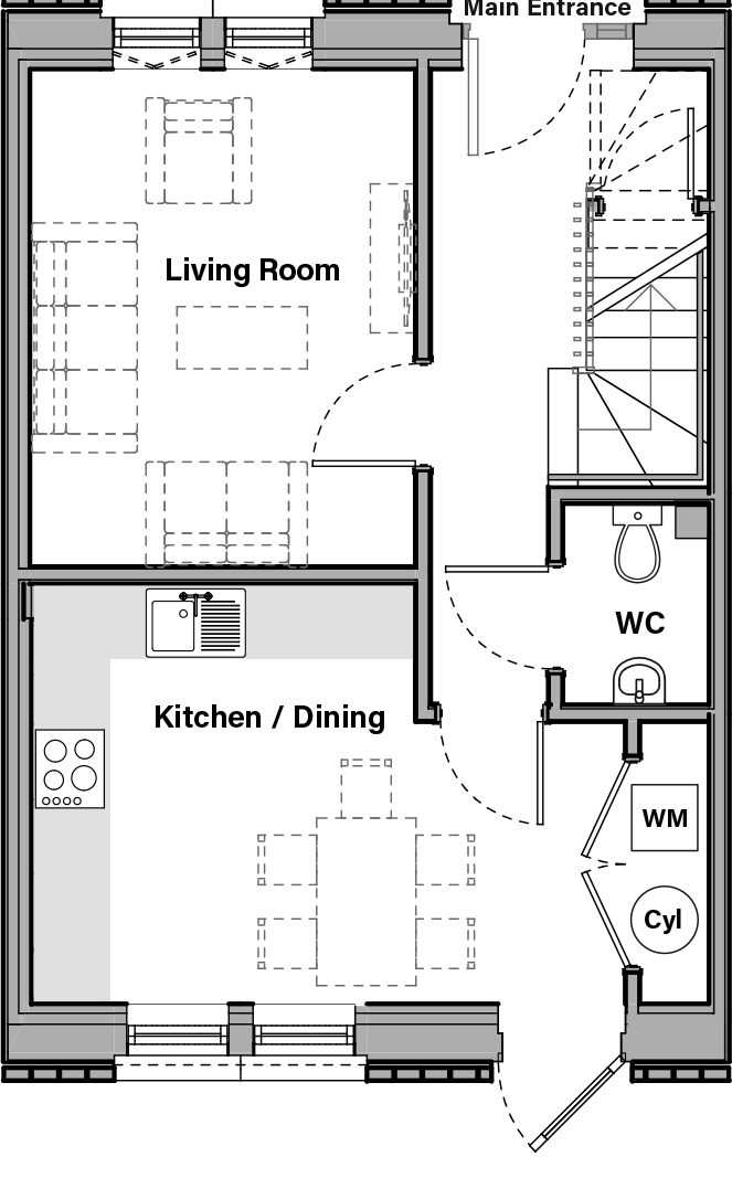 Oberon south ground floor plan