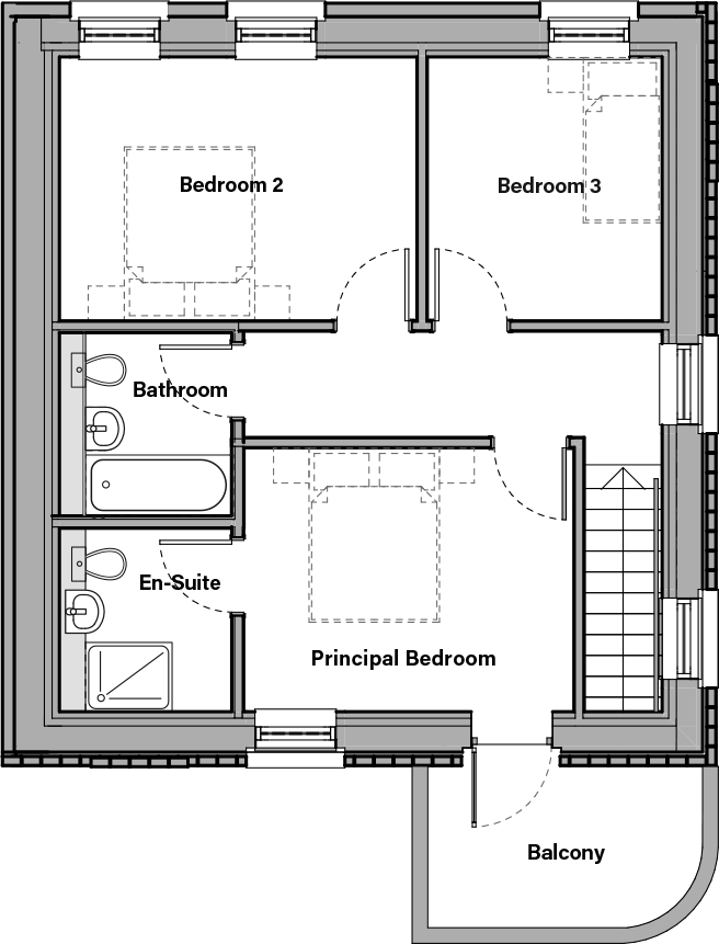 Orion north second floor plans