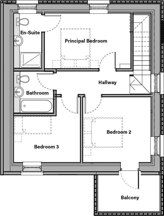 Orion south second floor plan