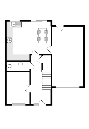 The Bellflower ground floor plan