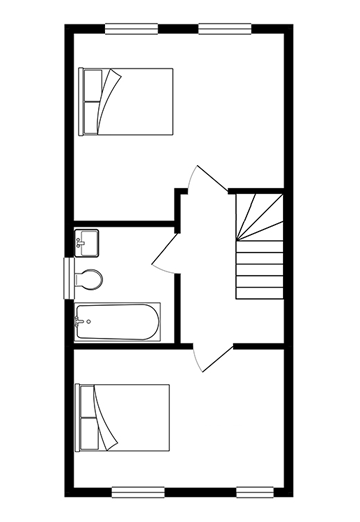 The Burdock first floor plan