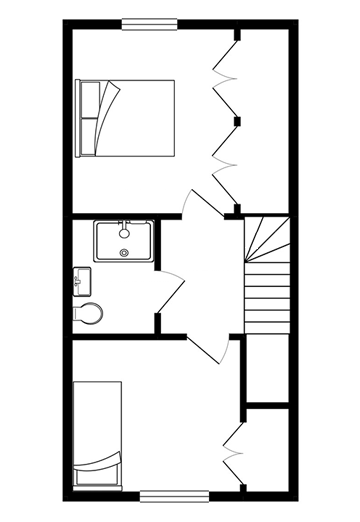 The Cowberry second floor plan
