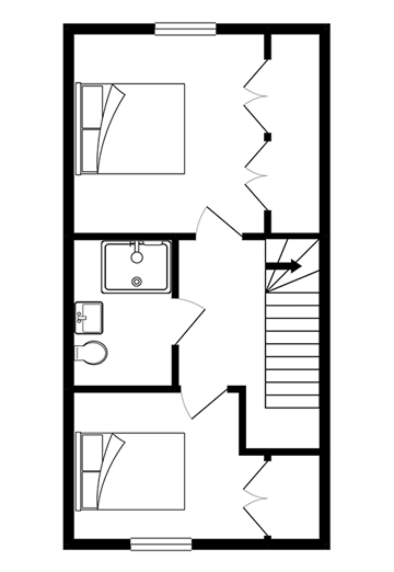 The Hollyhock second floor plan