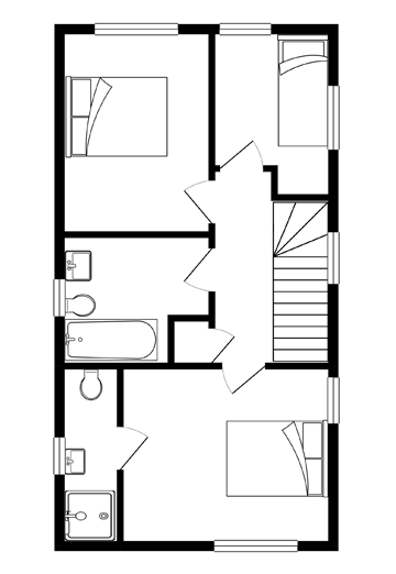The Sundew first floor plan