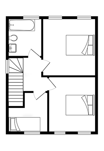 The Thyme first floor plan